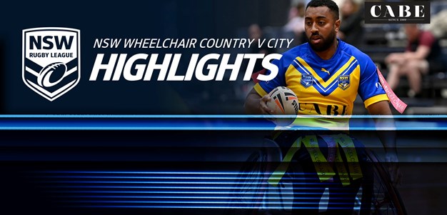 NSWRL TV Highlights | CABE NSW Wheelchair Country v City
