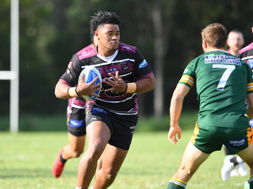 Moses Suli in action for the Blacktown Workers Sea Eagles.
