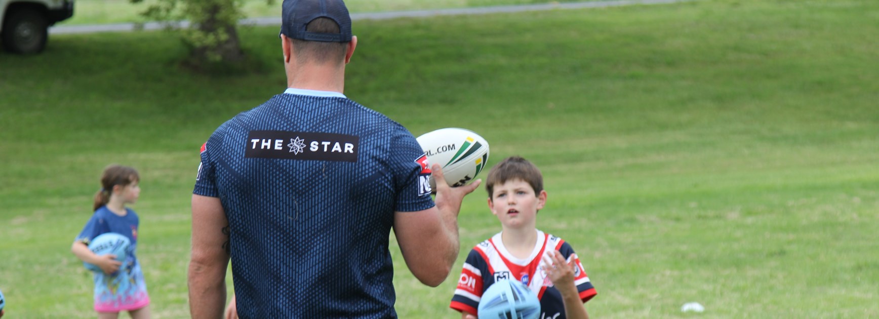 Cordner makes young fan's day on regional NSW tour