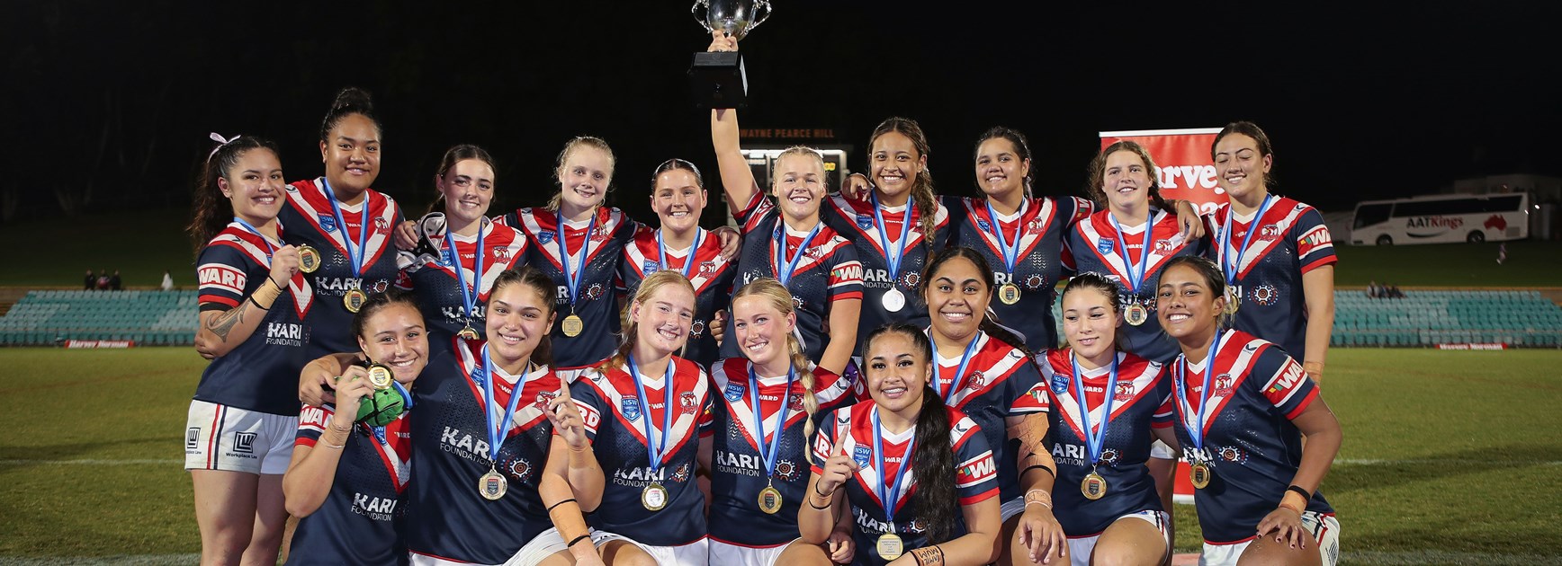 Roosters make history with back-to-back Tarsha Gale Cups