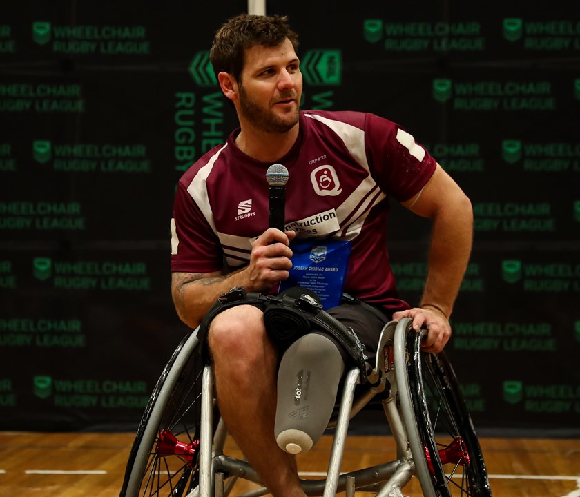 Player of the Match, Queensland's Adam Tannock