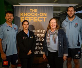 Westpac NSW Blues help launch 2026 NSWRL Regional Roadshow
