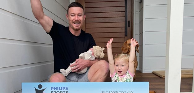 Damien Cook wins Philips Sports Dad of the Year
