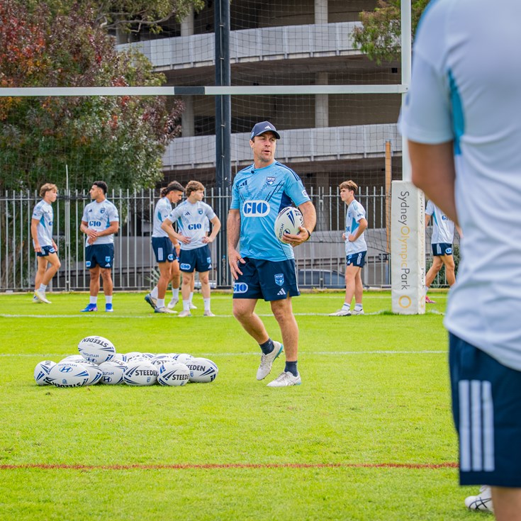 Future Blues inspired by Origin greats at Country v City camp