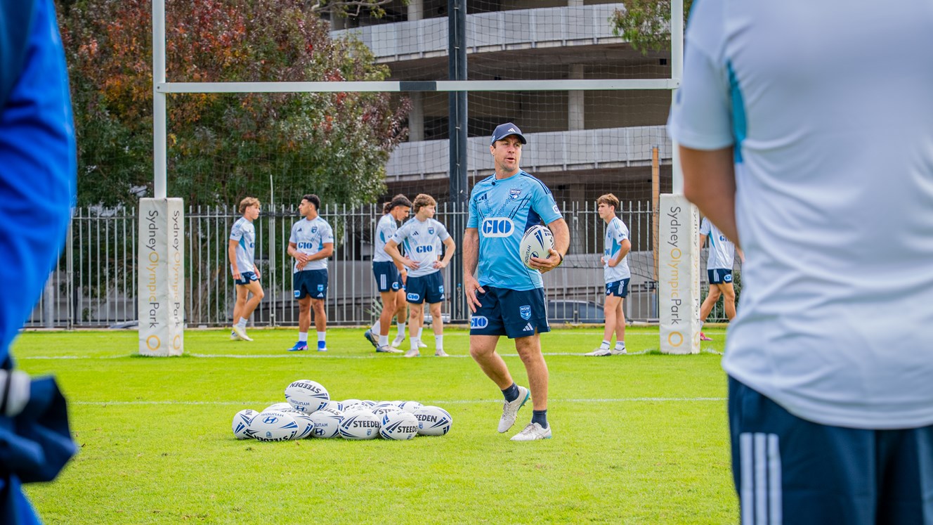 Future Blues inspired by Origin greats at Country v City camp
