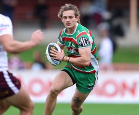 Mazzone scores four as Rabbitohs beat spirited Sea Eagles