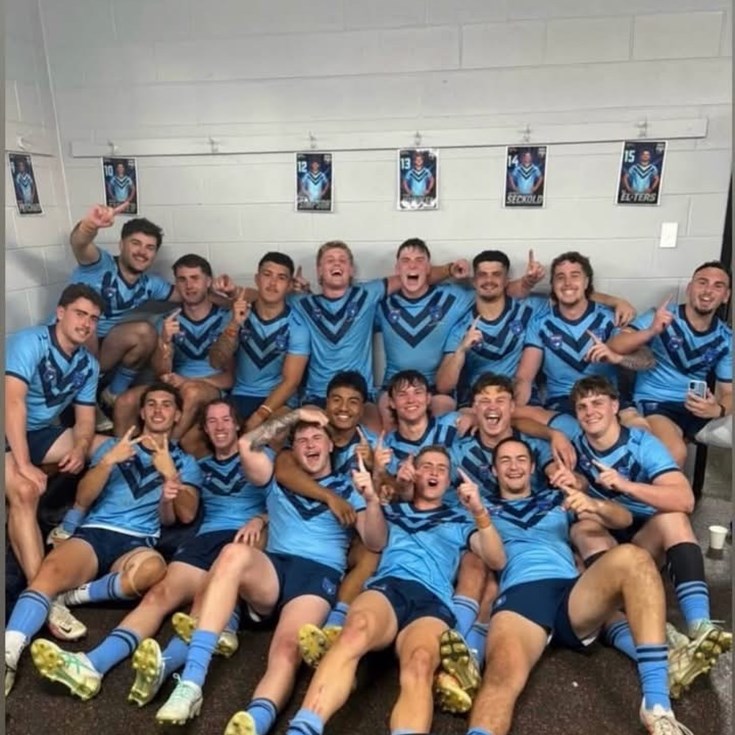 NSW Universities Men celebrate hard-earned victory