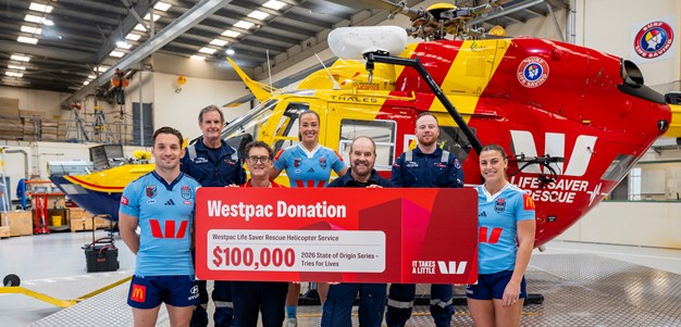 Westpac NSW Blues help power lifesaving rescue missions across NSW