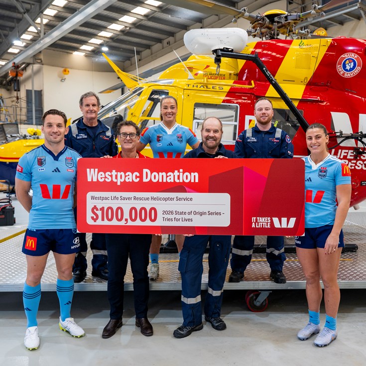 Westpac NSW Blues help power lifesaving rescue missions across NSW