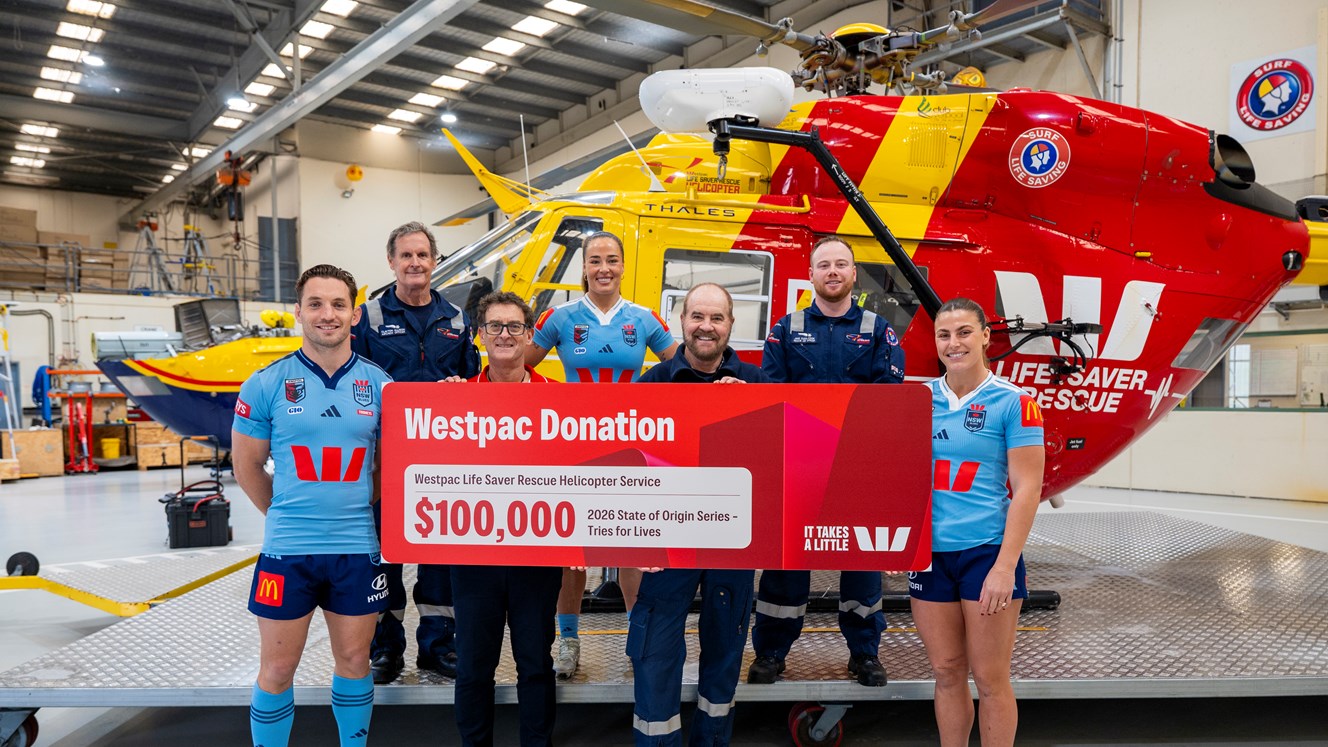 Westpac NSW Blues help power lifesaving rescue missions across NSW