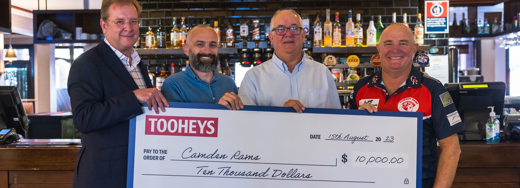 Tooheys donates 10k to Camden Rams