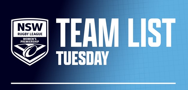 Team List Tuesday | NSW Women's Premiership Round One