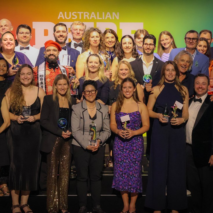 Back-to-back Gold Status for NSWRL at Pride in Sport Awards