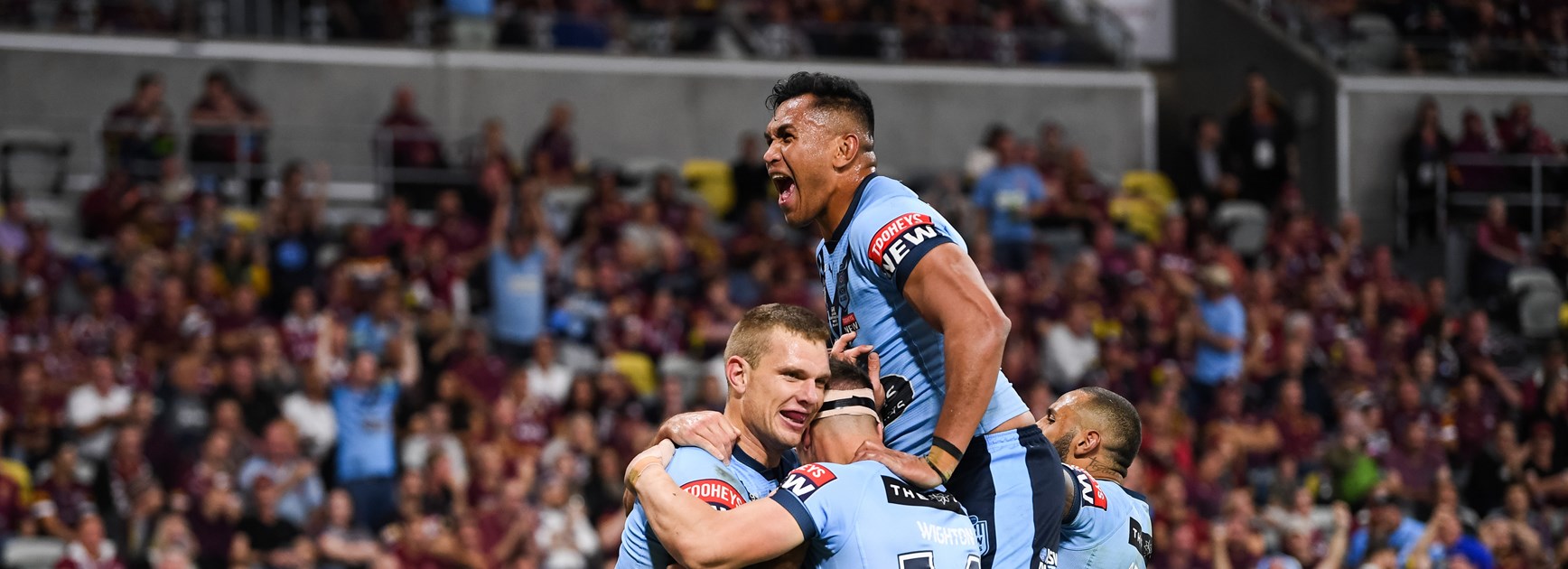 Blues dominate Maroons in record-breaking Game One win