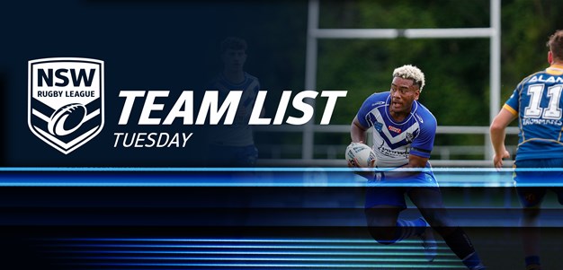 Team List Tuesday | Major Comps Rd 1, Junior Reps Washout round