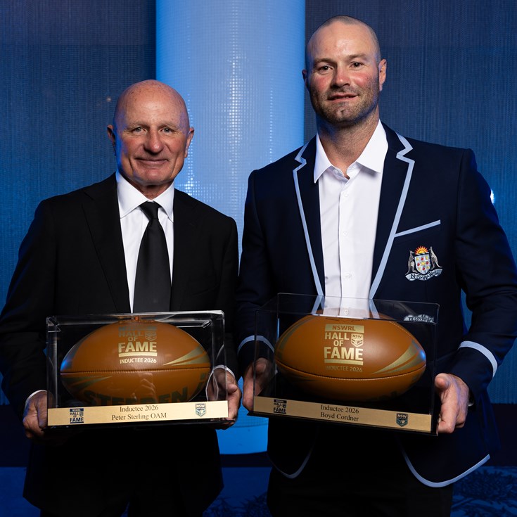 Sterling, Cordner inducted into NSWRL Hall of Fame
