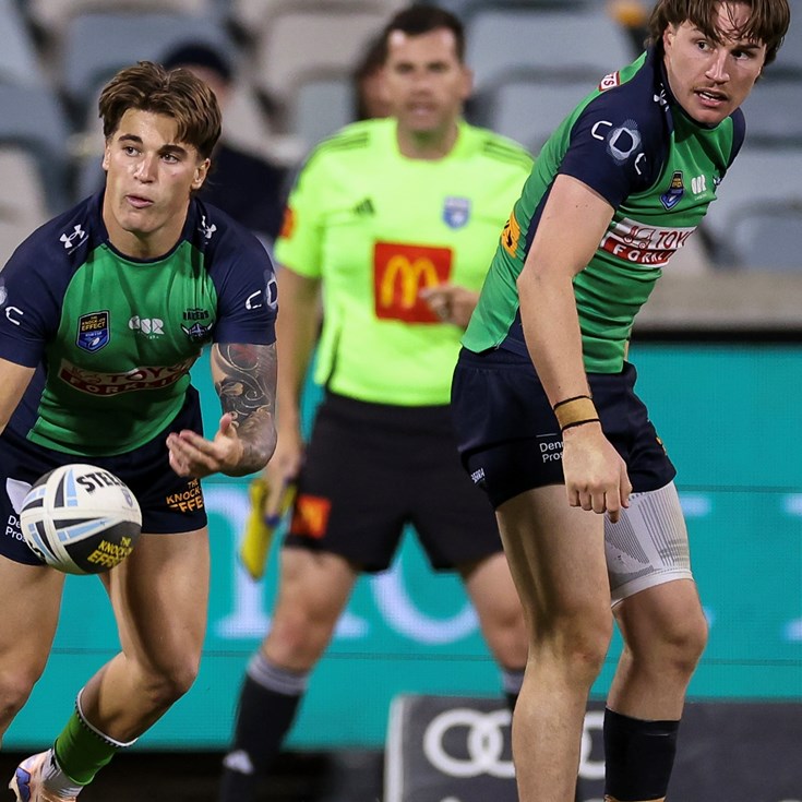 Raiders storm to victory after half-time deadlock