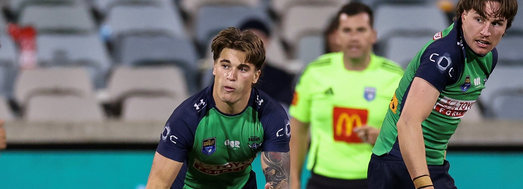 Raiders storm to victory after half-time deadlock