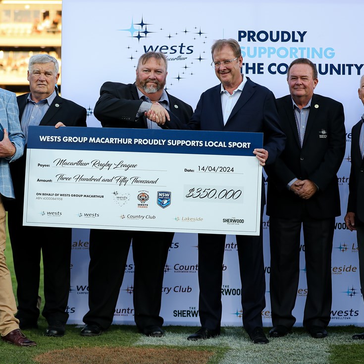 NSWRL and Wests Group Macarthur announce $350k funding package