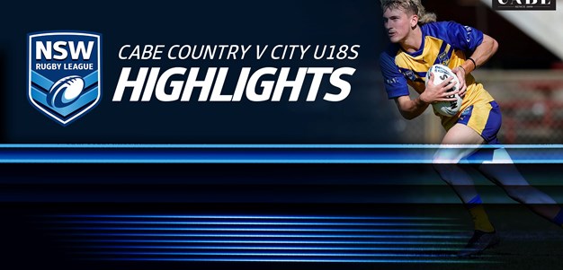 NSWRL TV Highlights | CABE Country v City U18s
