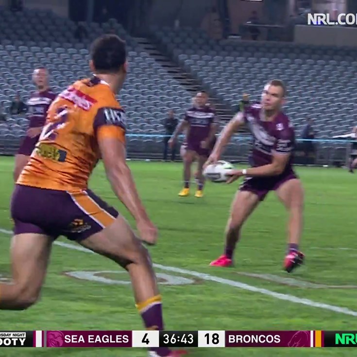 Perfect Tom Trbojevic pass gets Funa his first NRL try