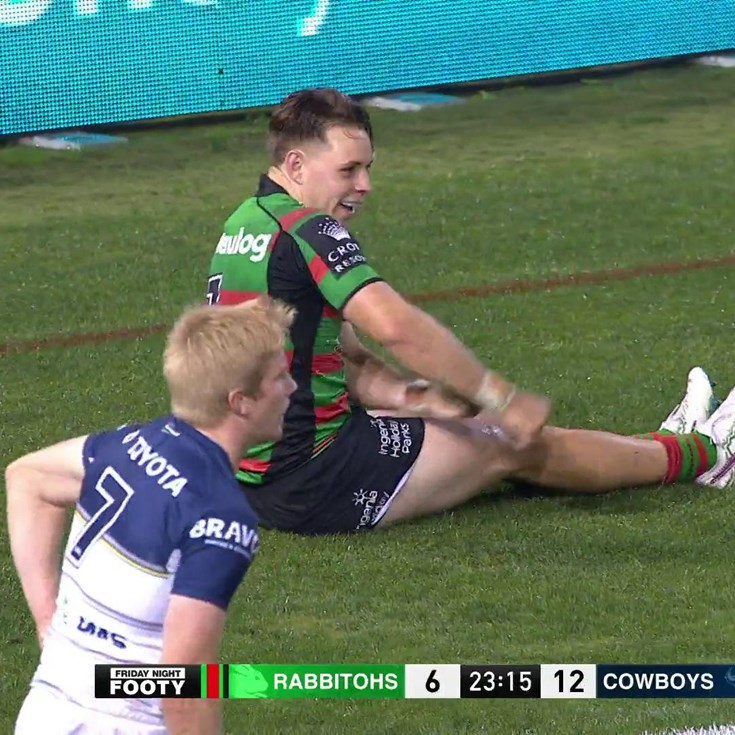 Blake Taaffe scores his first NRL try