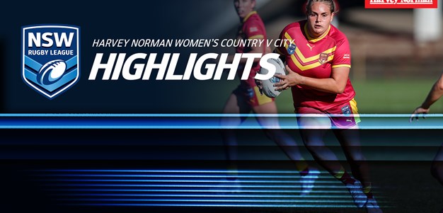 NSWRL TV Highlights | Harvey Norman Women's Country v City