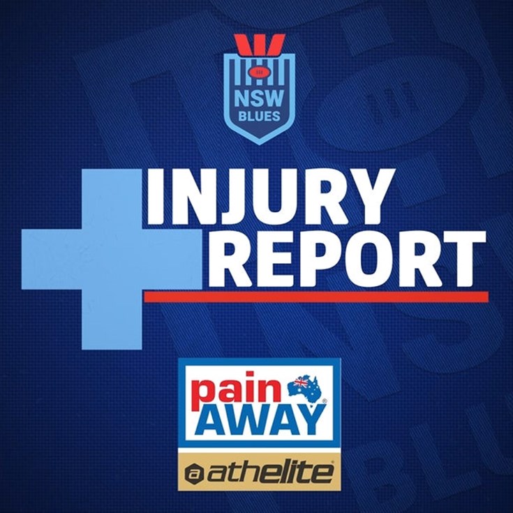 Pain Away Injury Report | Mens Origin Game II