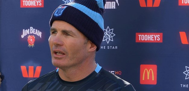 NSW U19s coach Andrew Ryan on opposed session against Origin side.