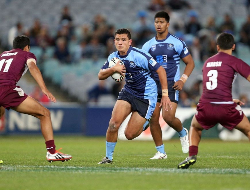 Digital Photograph by Robb Cox Â© NRL Photos : Representative Rugby League,  New South Wales Vs Queensland U16s at ANZ Stadium, Homebush. Wedenesday 27th May 2015.
