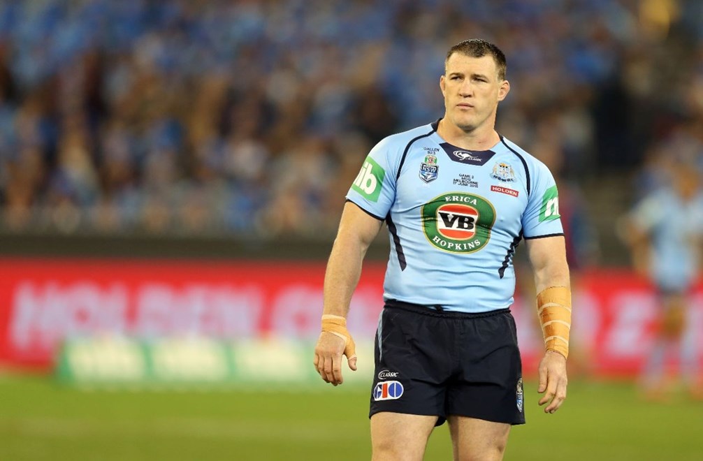 Paul Gallen  :Digital Image Grant Trouville Â© NRLphotos  : NRL Rugby League State of Origin - Game 2 at the Melbourne Cricket Ground MCG Wednesday the 17th June  2015.