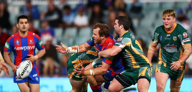 Post match with George Ndaira