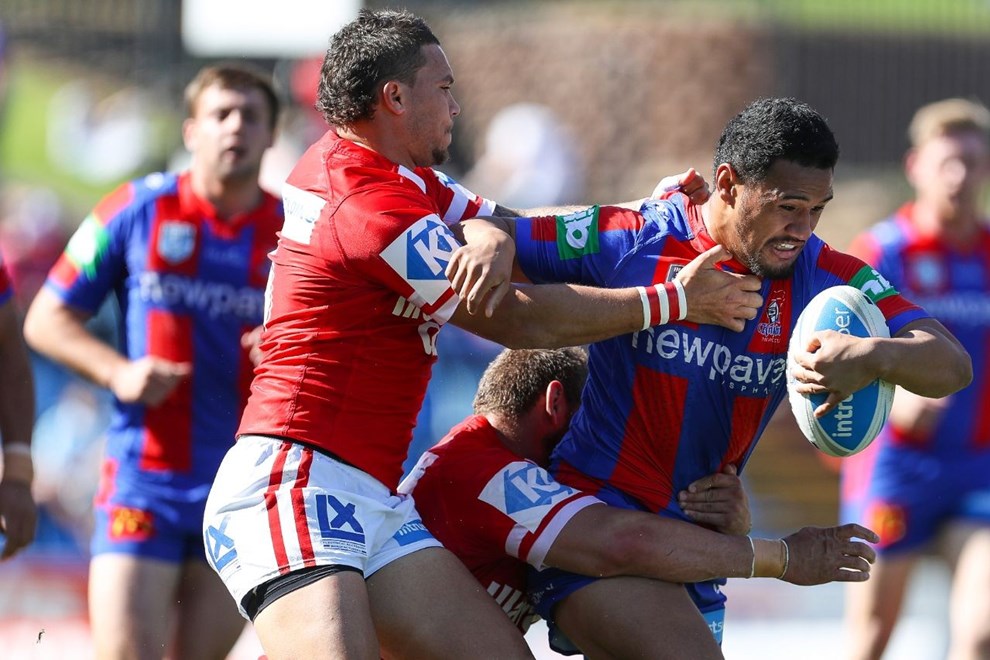 Competition - Intrust Super Premiership. Round - Round 10. Teams - Newcastle Knights v Illawarra Cutters. Date - 15th of May 2016. Venue - Hunter Stadium, Broadmeadow NSW. Photographer - Paul Barkley.