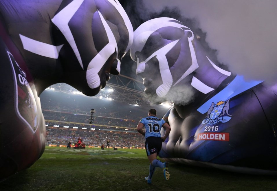 Competition - State of Origin.Round - Game One.Teams - New South Wales v Queensland.Date - 1st of June 2016.Venue - ANZ Stadium, Sydney.Photographer - Nathan Hopkins.