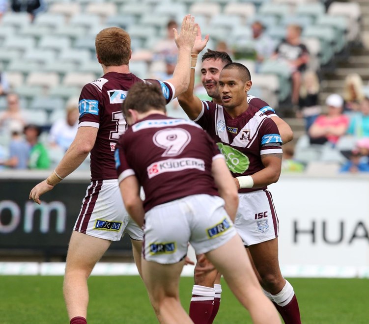Competition - NSW Intrustsuper CupTeams - Maounties v ManlyDate â 17th or April 2016Venue â GIO Stadium, Canberra ACT Photographer â Grant TrouvilleDescription -