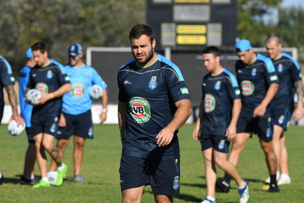 The NSW VB Blues hit the training paddock in Kingscliff on Wednesday