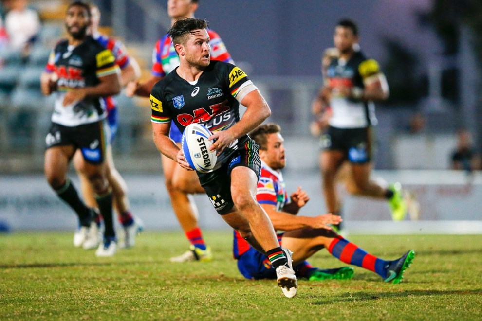 Mitch Rein of the Penrith Panthers in action duirng the  Intrust Super Premiership - NSW Cup match against Newcastle Knights at St Marys Leagues Stadium - 8 April 2017