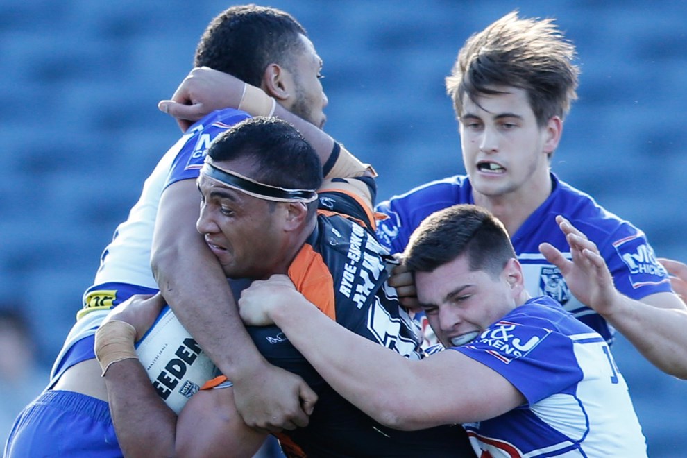 The Wests Tigers host the Canterbury-Bankstown Bulldogs in Round 24 of the Intrust Super Premiership NSW. Image: Kevin Manning.