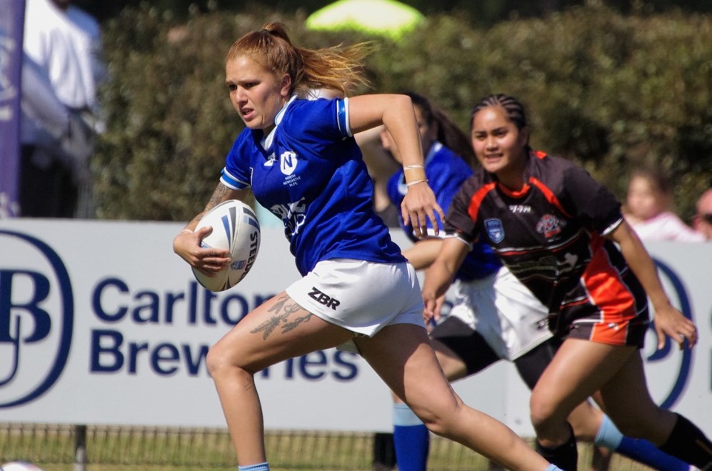 North Newcastle take on the Greenacre Tigers in the opening week of the Harvey Norman NSW Womens Premiership Finals Series. Image: David Napper.