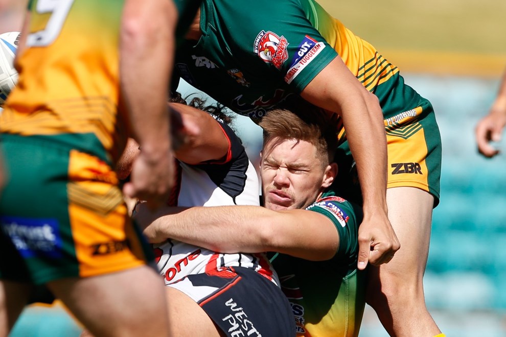 The Wyong Roos take on the Warriors in the third week of the Intrust Super Premiership NSW Finals Series. Image: Kevin Manning.