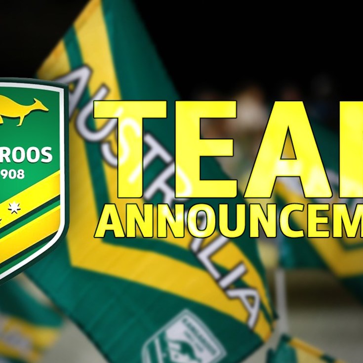 Kangaroos Named For Lebanon Clash