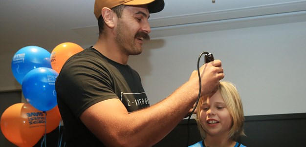 Blues enforcer shows a softer side