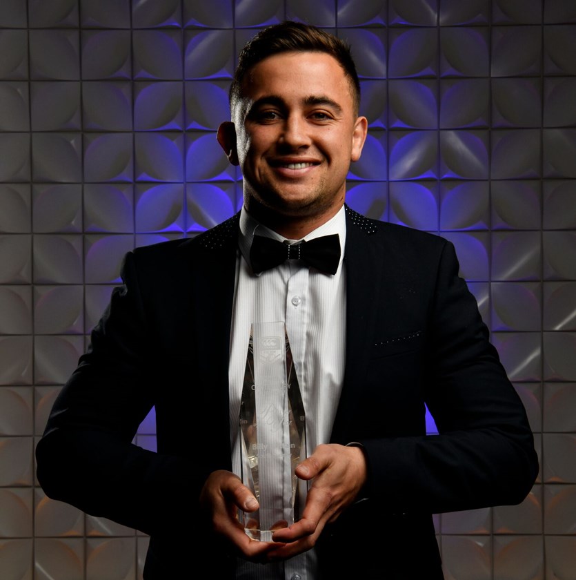 Billy Brittain was voted as the 2019 Canterbury Cup NSW Player of the Year after a standout season with South Sydney. 