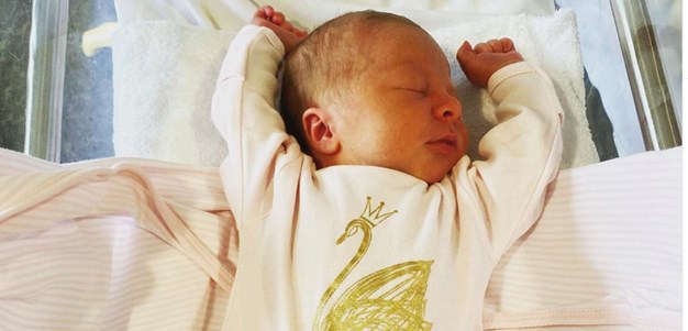 Damien Cook welcomes daughter into world