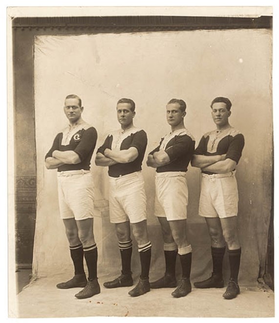 Albert, Peter, Frank and Laidley Burge (l to r) 