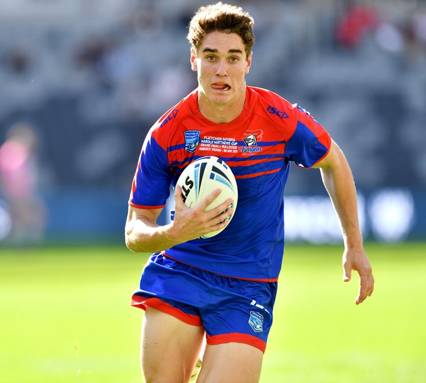 Fletcher Myers was a revelation for the Newcastle Knights in 2019. 