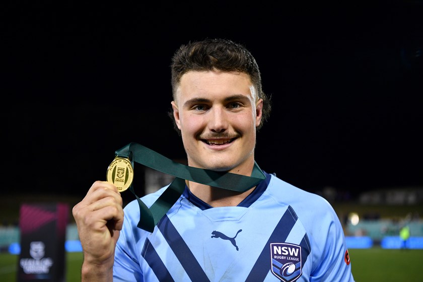 Jonah Pezet Man of the Match in the 2022 Under 19s State of Origin (Photo : NSWRL)