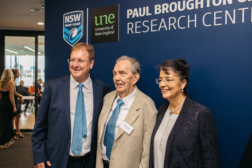 Paul Broughton at the opening of the NSWRL Centre of Excellence