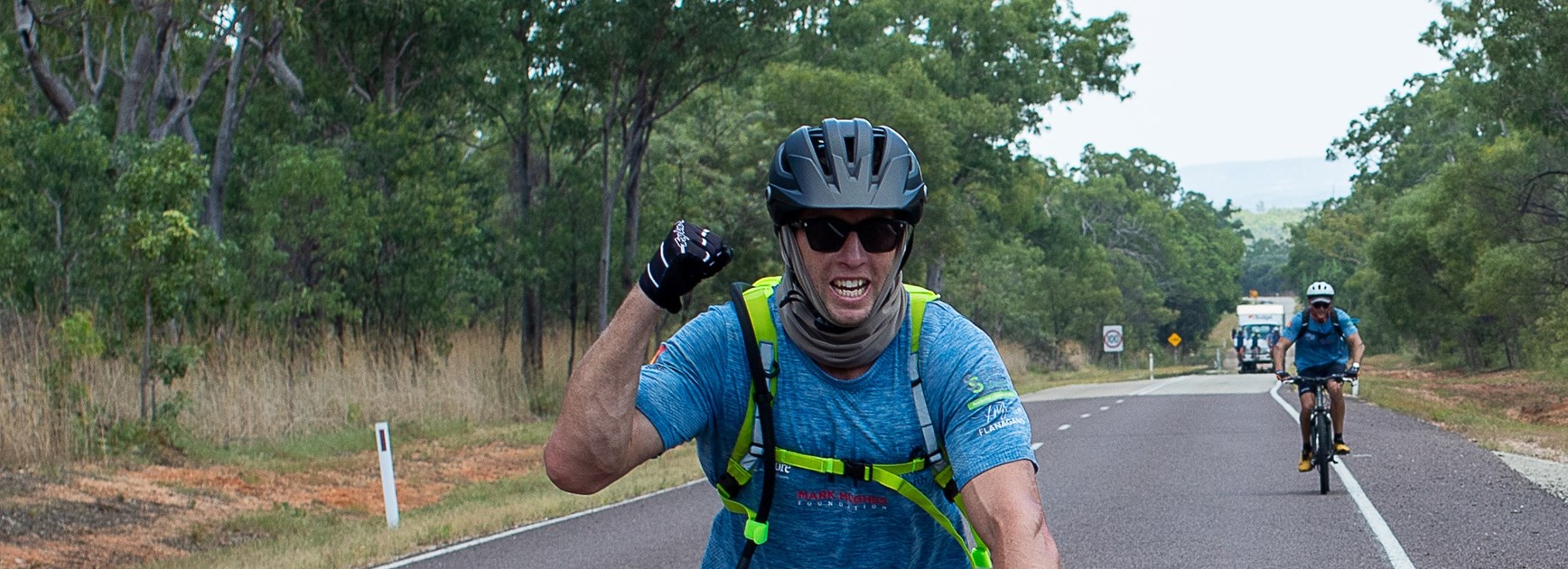 True Blues take on cycle challenge for Mark Hughes Foundation