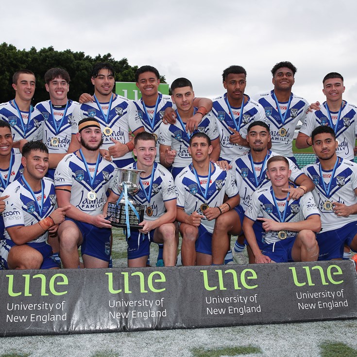 Bulldogs cheered on by NRL squad for Harold Matthews win